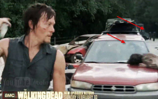 Red Car in Season 3 of The Walking Dead