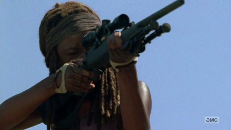 Target Practice With Michonne